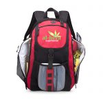 3075 Columbus - Dual Cooler Backpack RED open