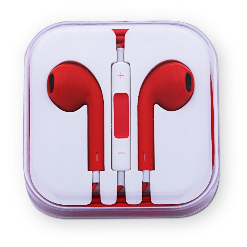 R-38 Mobile Phone Earbuds RED BLANK