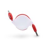SJ-59 Retractable 3-in-1 Charger Cable RED BLANK