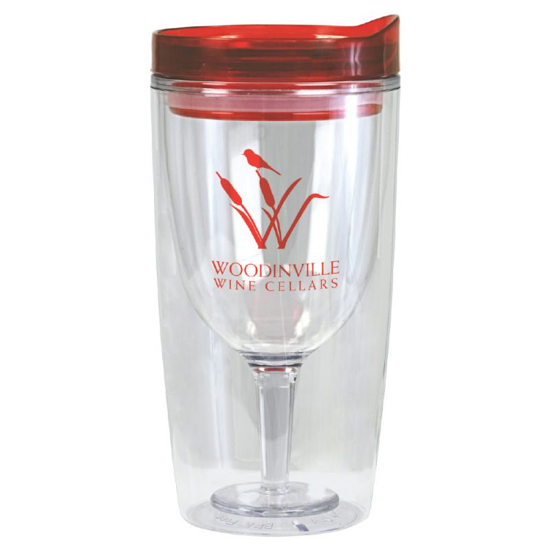 Merlot Mate 10oz Double Wall Wine Glass Shaped Tumbler