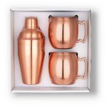 GT-63C Cocktail Shaker & Mule Mug Gift Set (Copper) BLANK