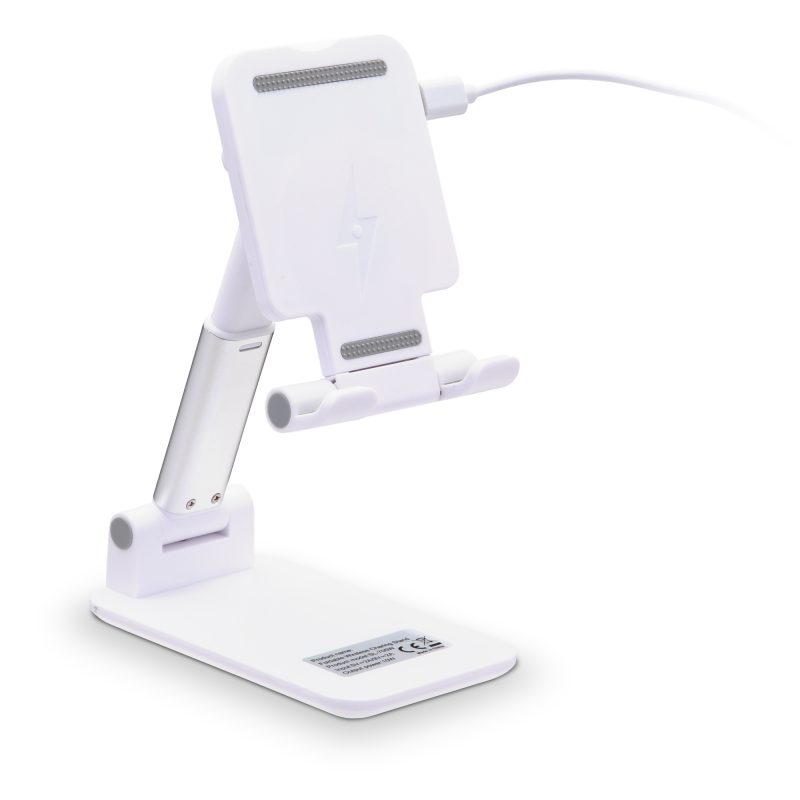 HF-08 Desktop Cell Phone Holder w/ Wireless Charger