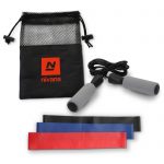 HR-92 Jump Rope & Resistance Band Exercise Kit GREY