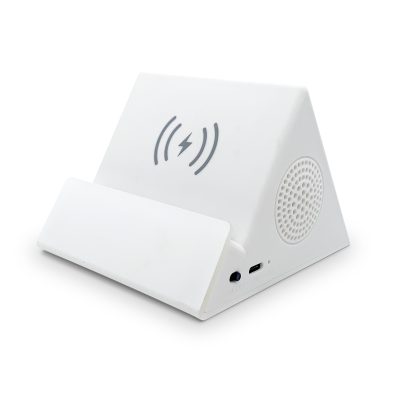 R-60 Speaker w/ Wireless Phone Charger WHITE Blank